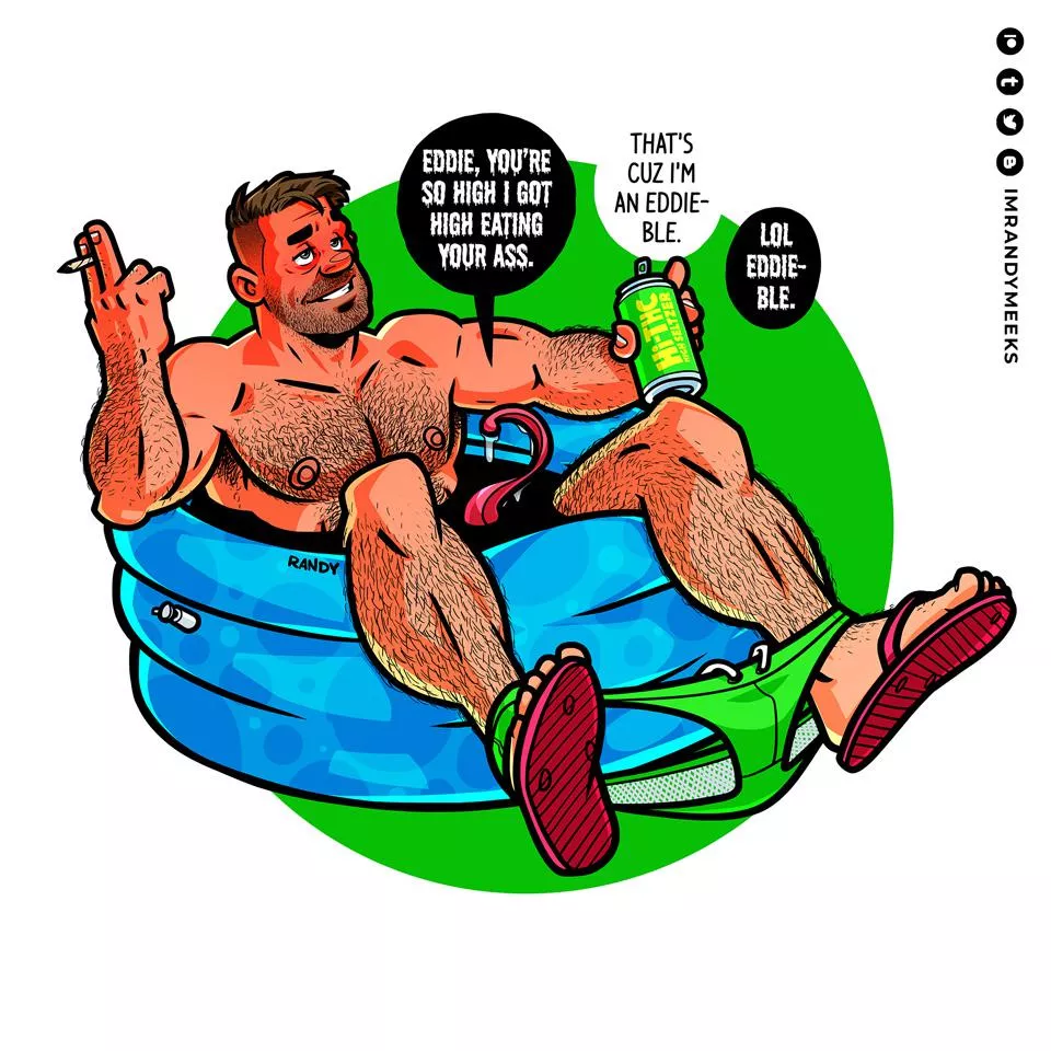 Eddie high from smoking weed [Venom] (randyslashtoons)