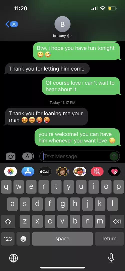 finally had my first real cuck experience 😍 who wants him next?