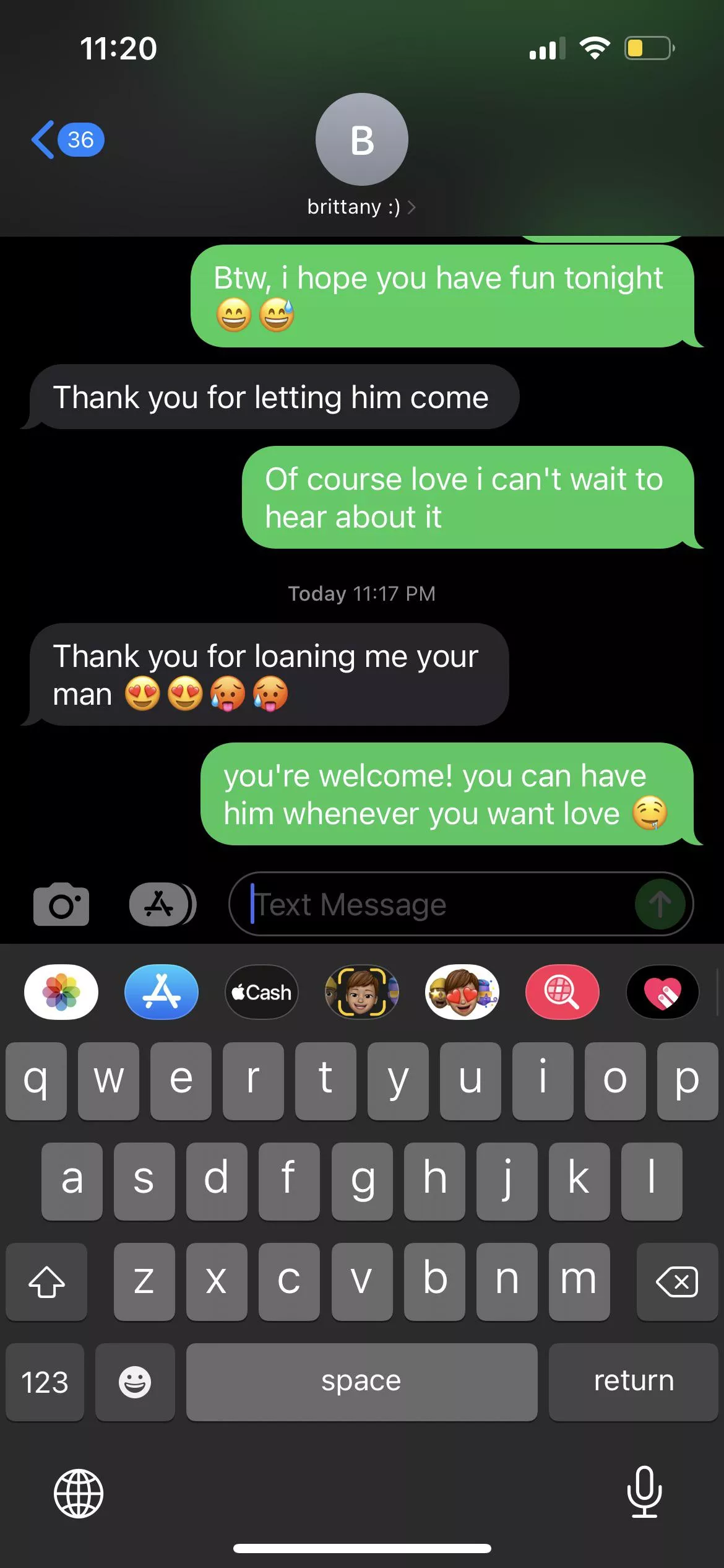 finally had my first real cuck experience 😍 who wants him next?