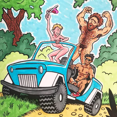 Free Wheelin’ [oc, by me, from the coloring book I made]