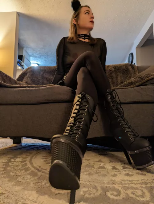 Get on your knees and lick my boots 🐶