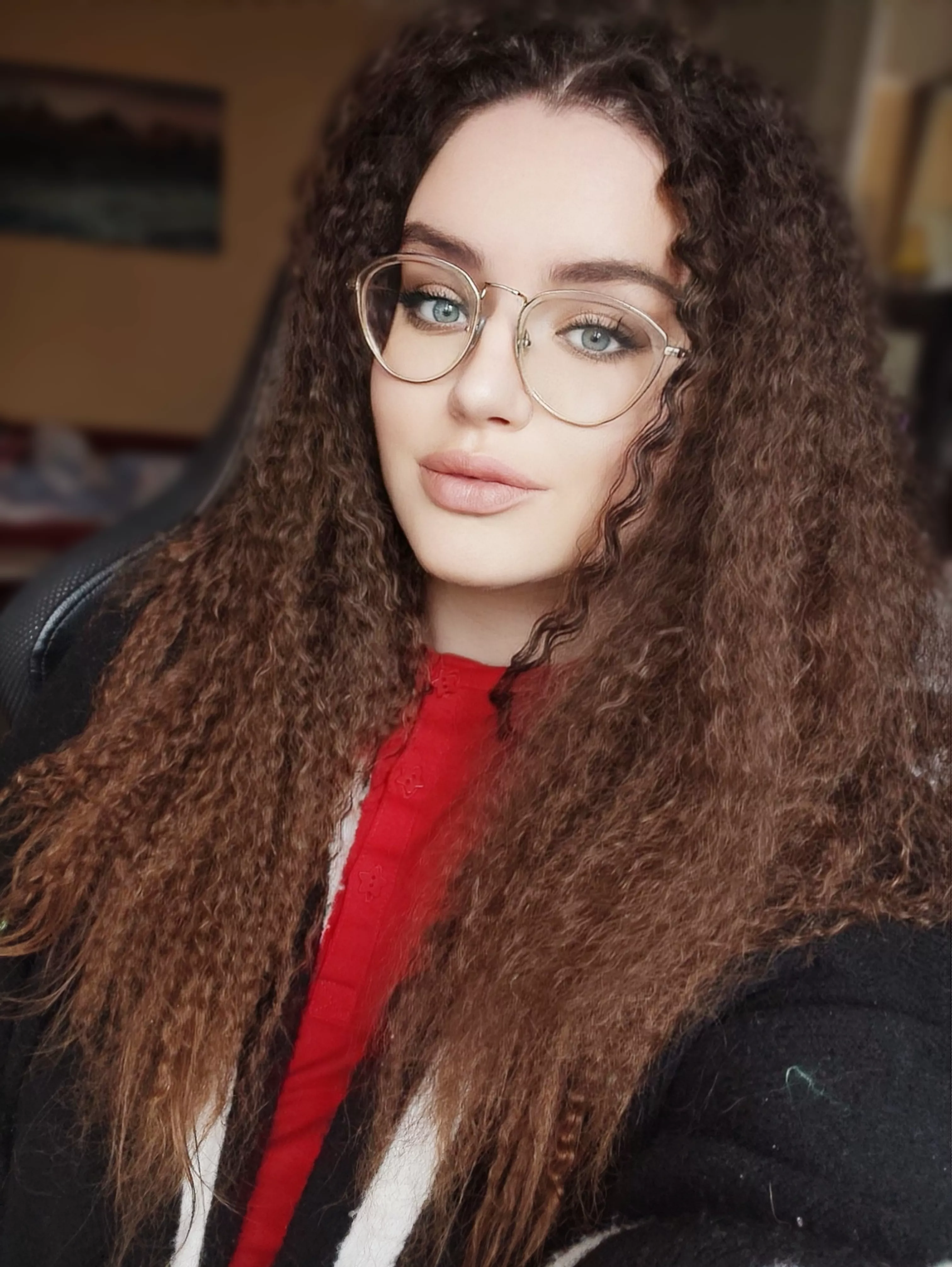 Glasses and curls!