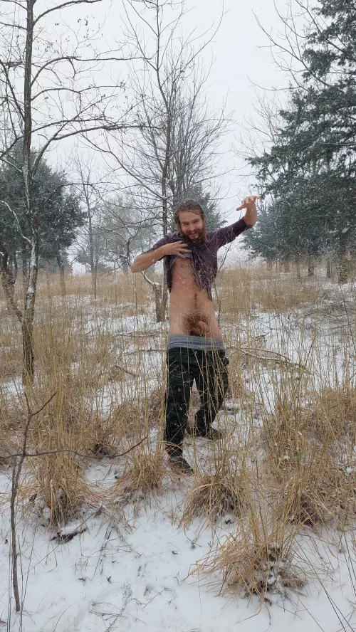 Going wild in the woods!