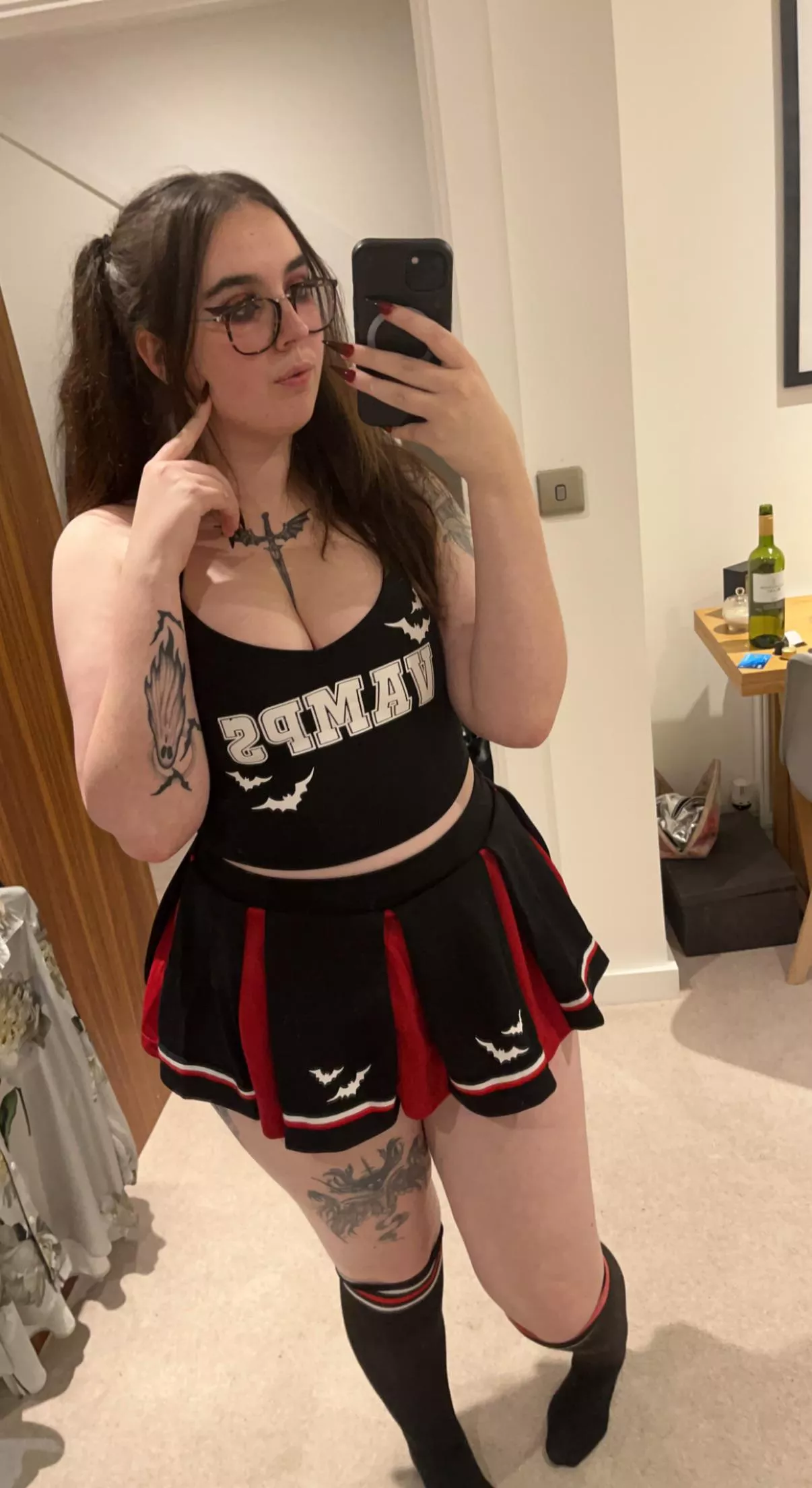 Honestly this Halloween outfit did things for my tits!