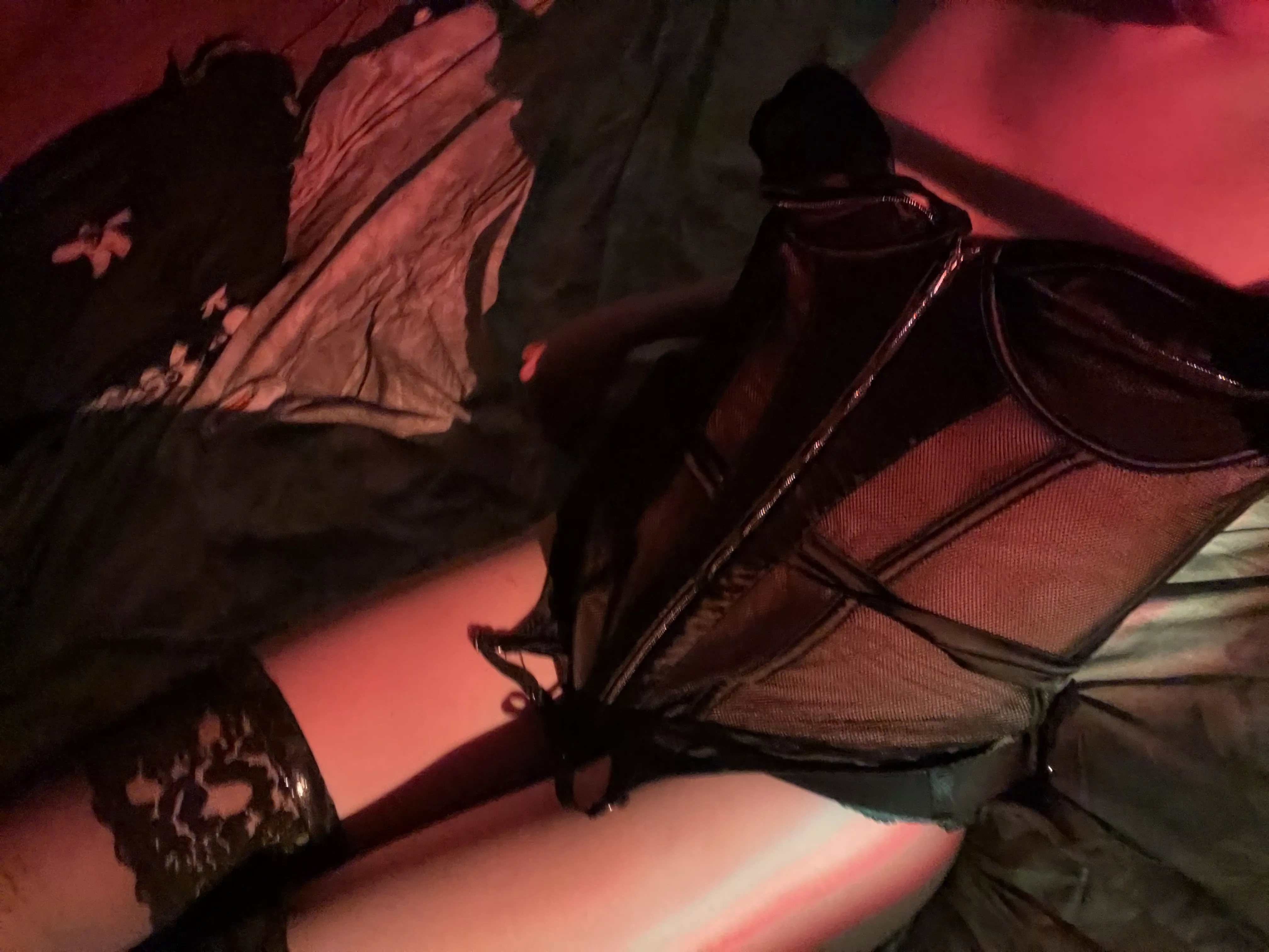 I feel very sexy in this lingerie