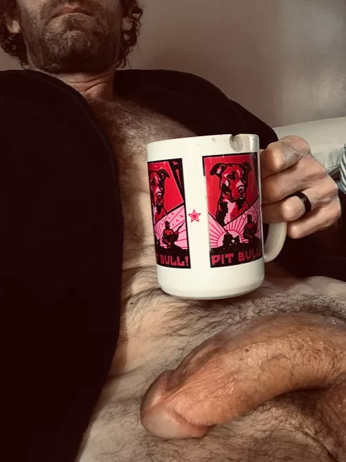 Join me in the robe for a morning warm-up?