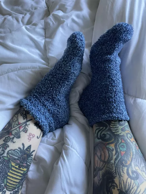 Just a little sweaty from sleeping in them all night!