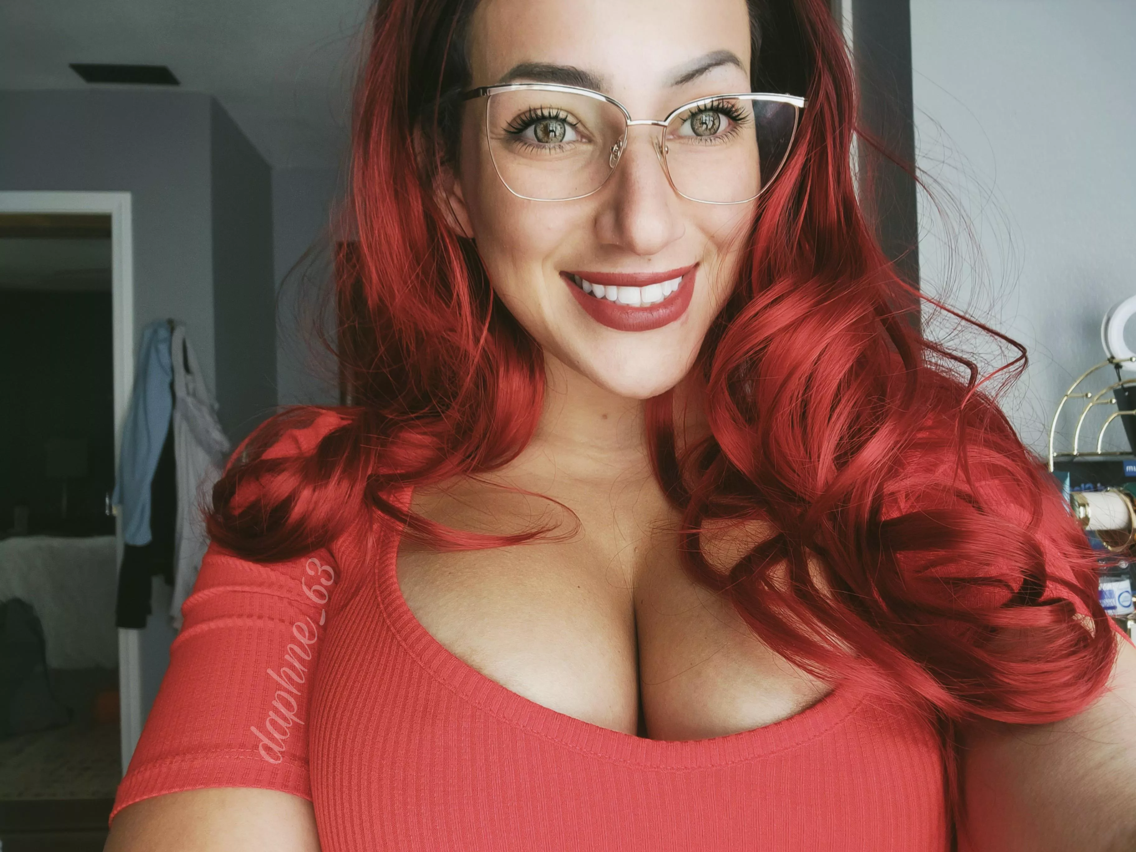 Just a mom feeling gorgeous in red. Would you take me out or eat me out first?