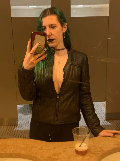 Leather on a night out