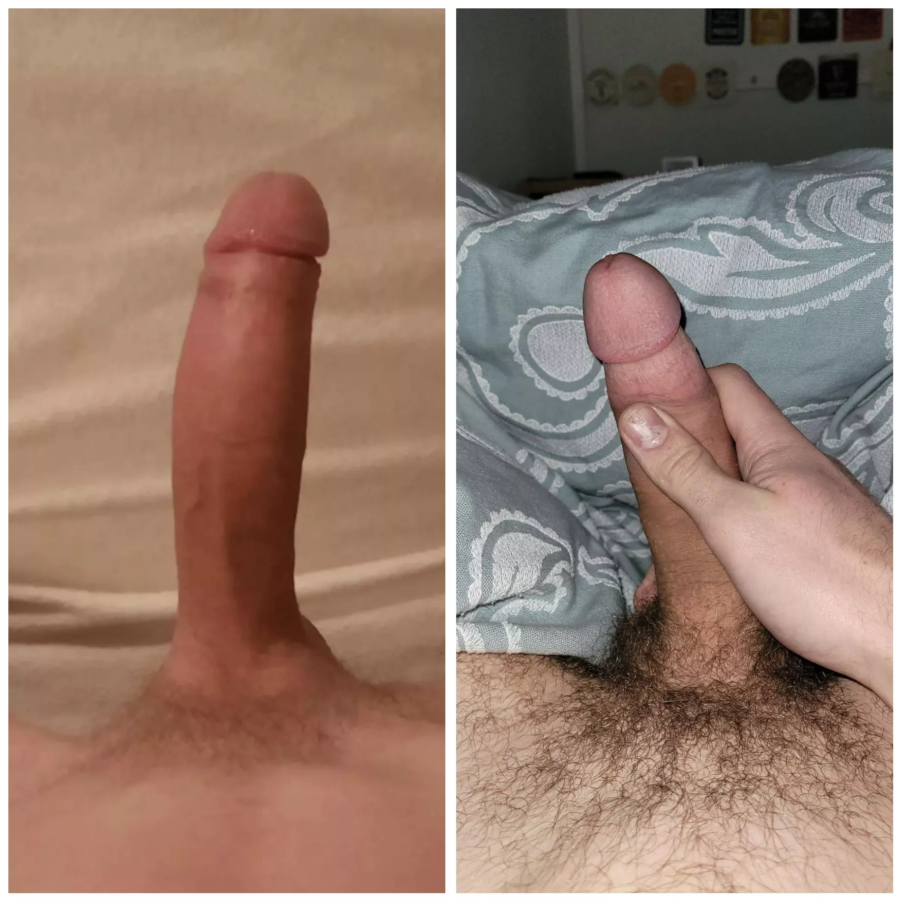 Me(left) vs. u/tom49363 compared 😁 He has nice size but I beat this comparison