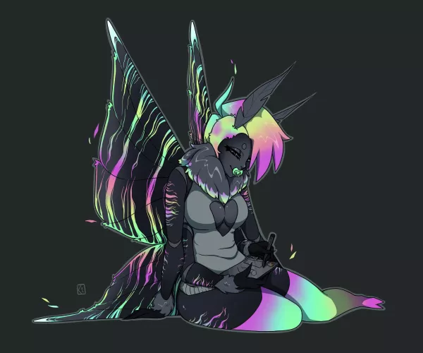 moth o.c. commission 😊 (art by me) (commissions open!)