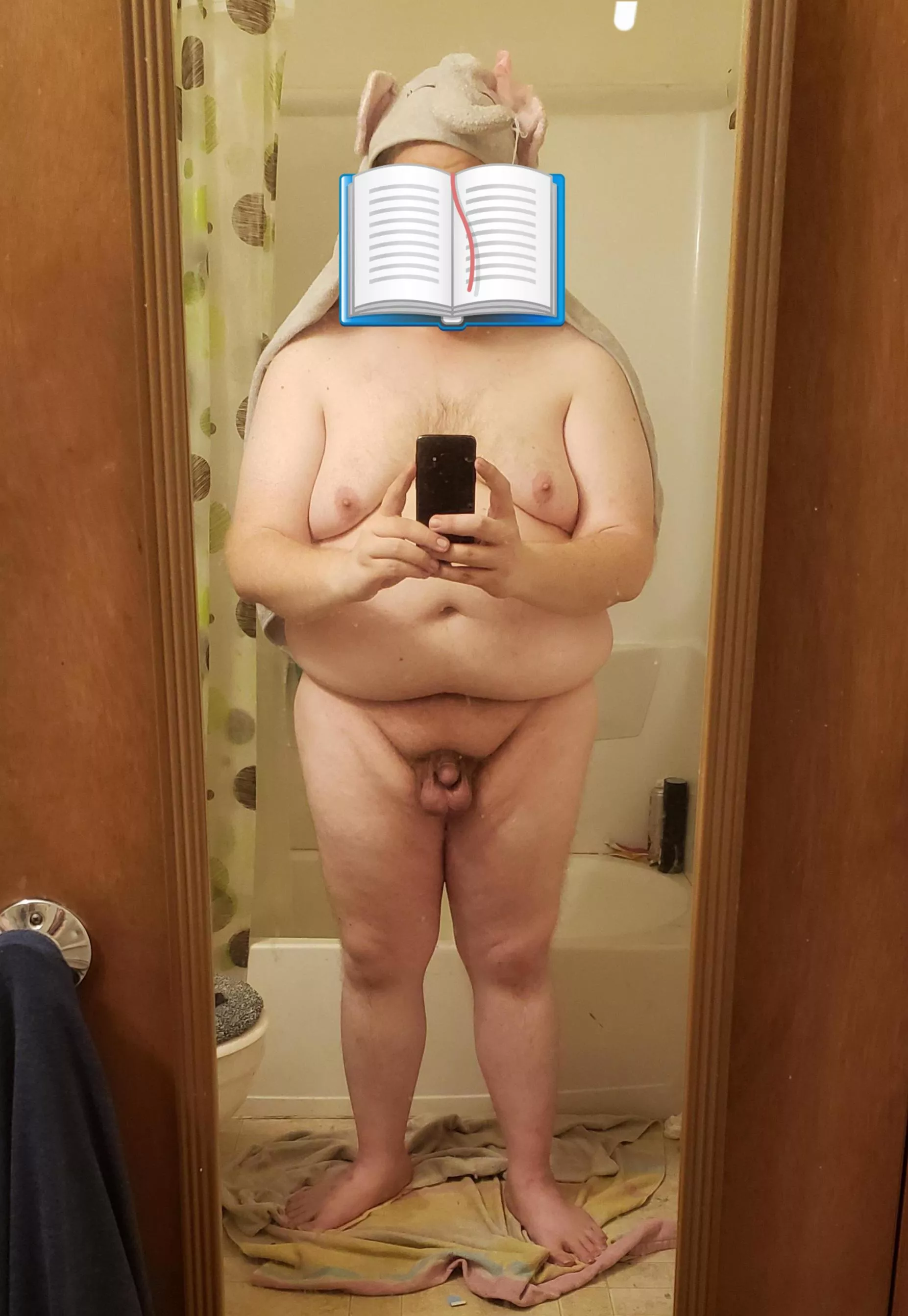 my after-shower look