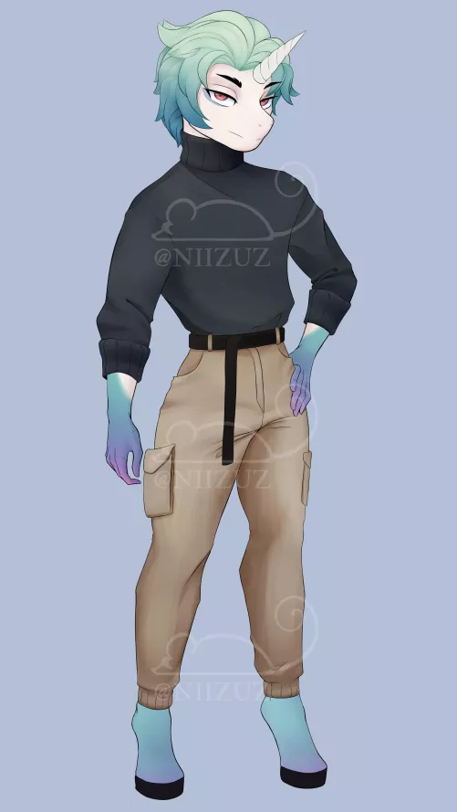 My first OC! Art by me (Open Commissions for Reference sheets!)