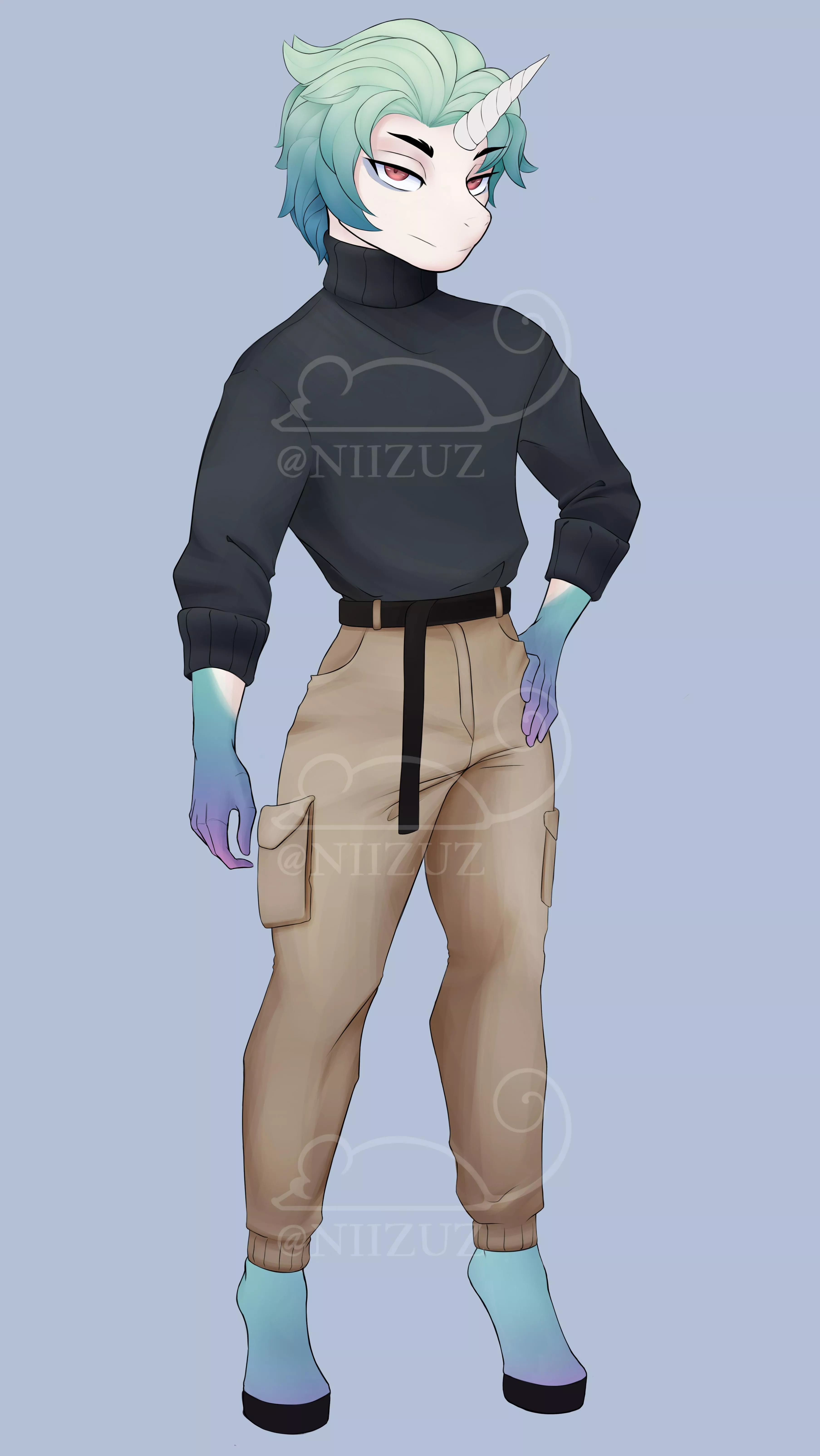 My first OC! Art by me (Open Commissions for Reference sheets!)