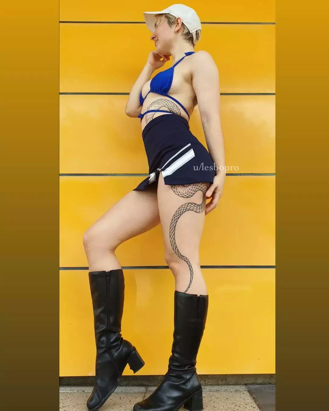 Nothing like high boots to complete a spicy little outfit