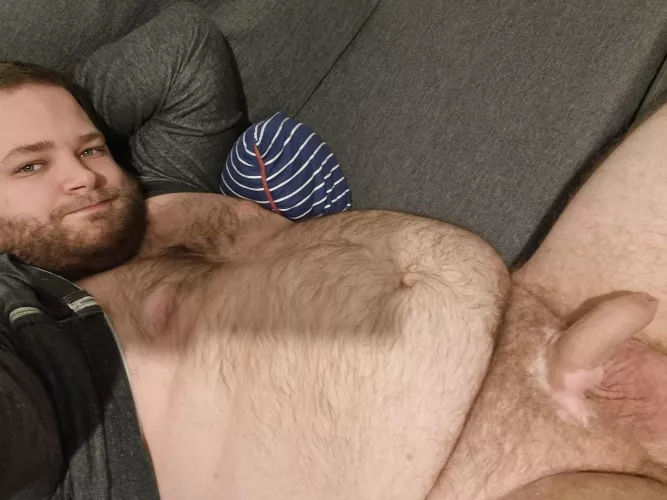 Relaxing on the couch, plenty of room for more 🥰