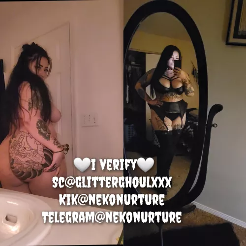 [selling] $20 for 30 min sext, live nudes live videos. $30 for 6 minute cam session, $40 daily GFE. I PROVIDE VERIFICATION, KINK AND FET FRIENDLY $30+ GETS FREE DROPBOX sc@glitterghoulxxx kik@nekonurture telegram@nekonurture