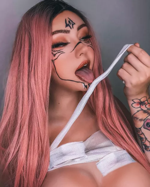 Sukuna [female] cosplay 🙈❤️ hope you like it ! cosplayer: belle.dara🌸