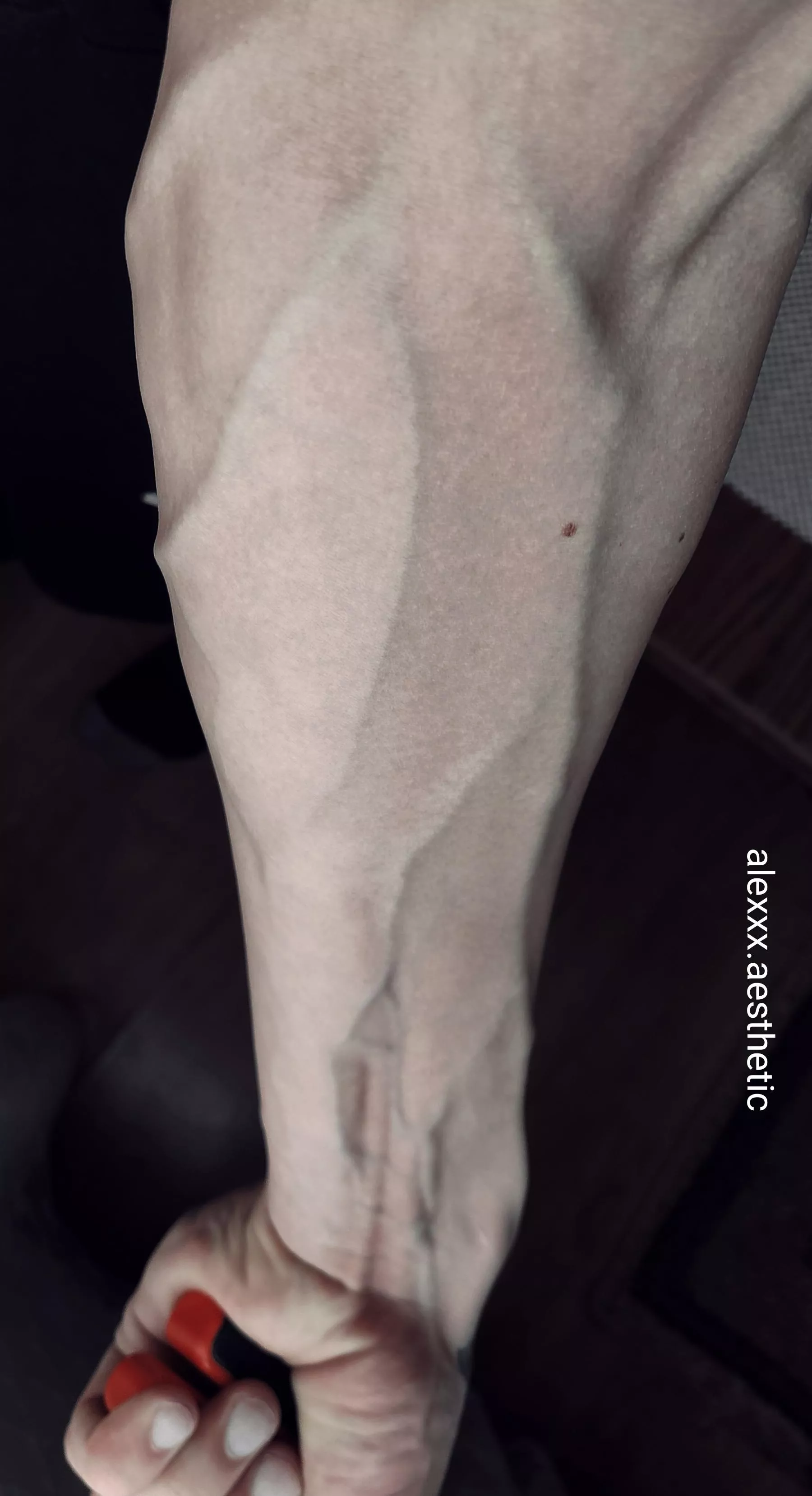 Tell me, do you like a view of my muscular and veiny forearm? ❤️