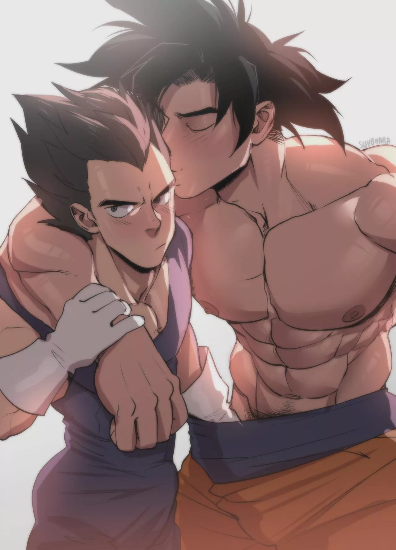 'Vegeta, let me fuck you and I'll be gentle I promise', said the guy who goes hard Son Goku