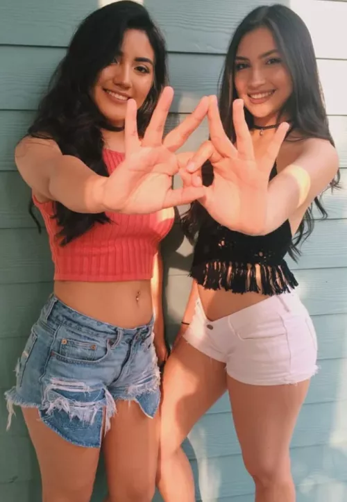 White or blue shorts