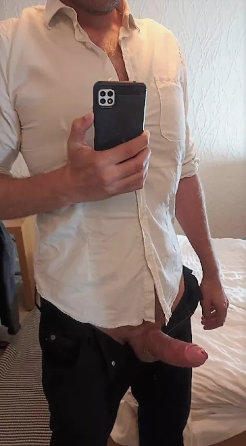 Would you suck this girthy cock for me? [35]