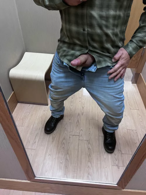 (52) I see chic's having fun in fitting rooms why can't an old dad