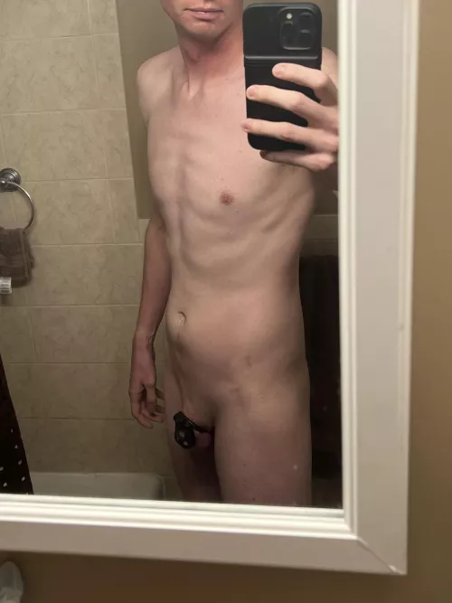 Being locked makes me so horny and desperate