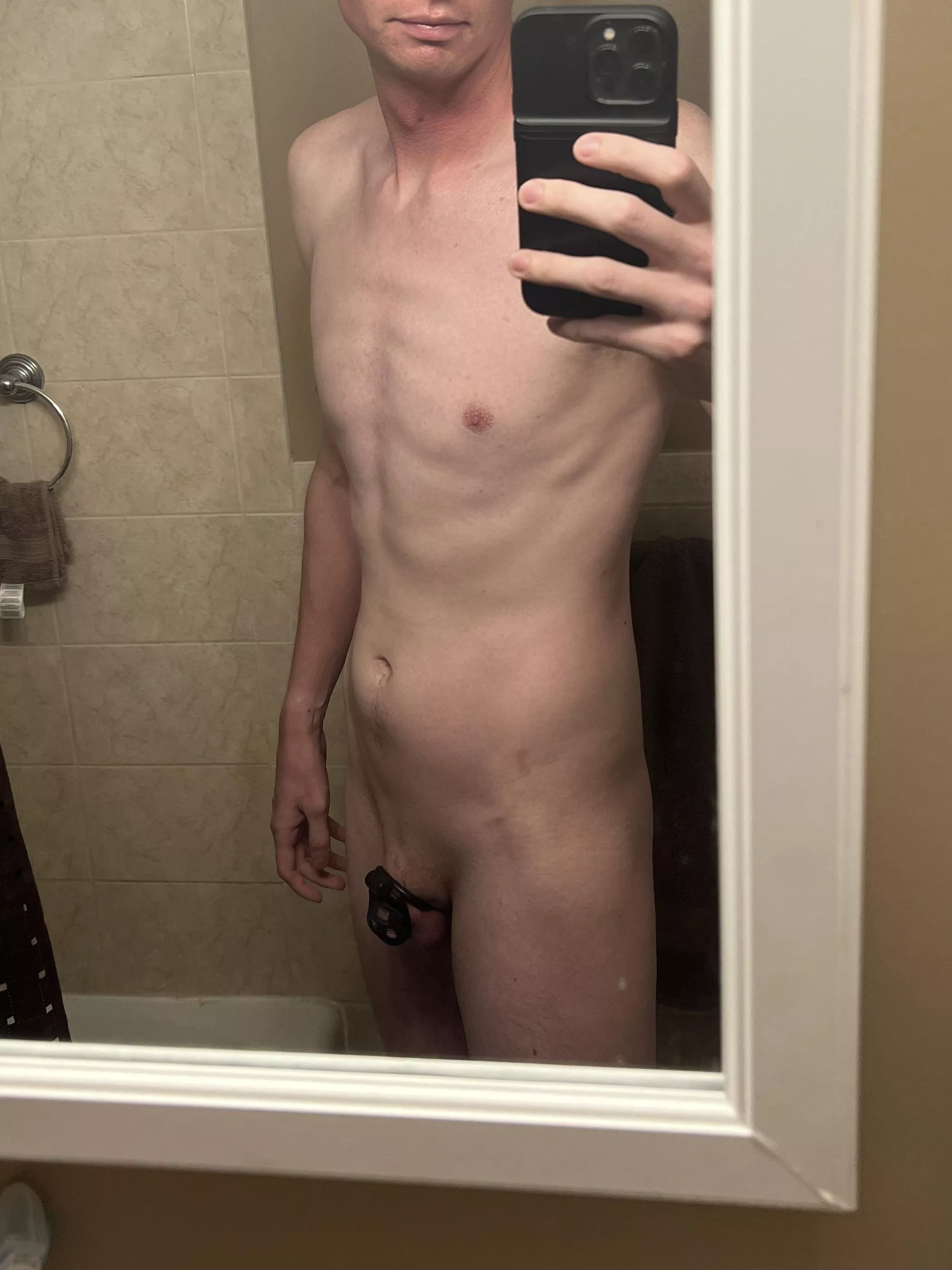 Being locked makes me so horny and desperate