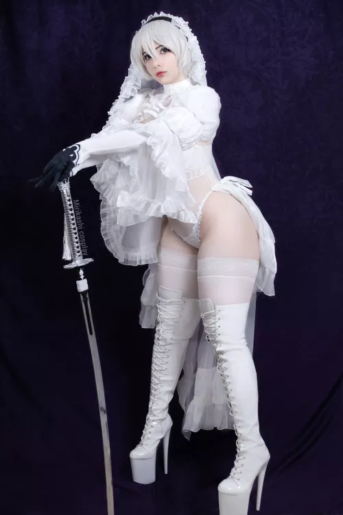 Bride 2B Cosplay by n_mirikashi