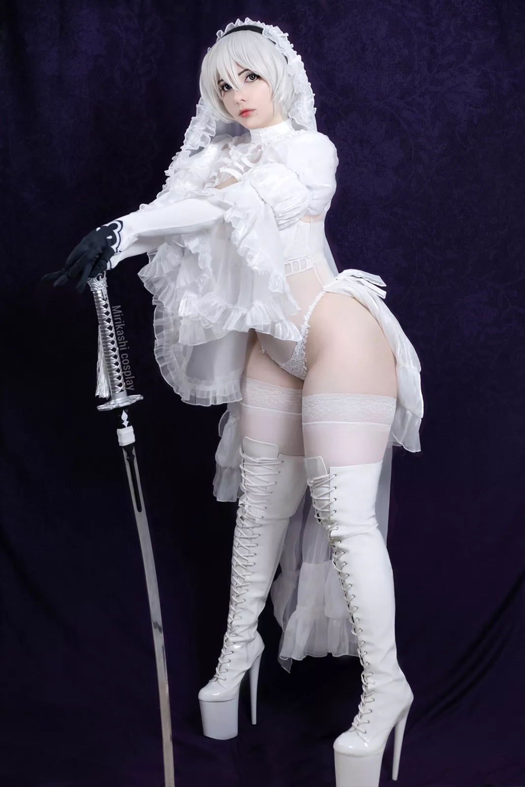 Bride 2B Cosplay by n_mirikashi
