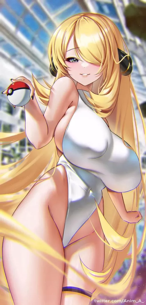 Cynthia White One Piece (AnimA) [Pokemon]