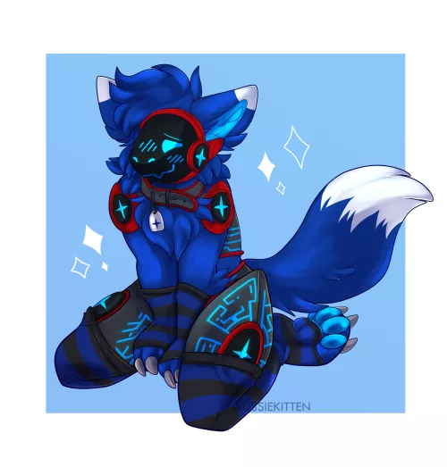 He wants headpats ✅ | [Art by me @aussie_kitten on Twitter | auction piece for @MrETrickster]