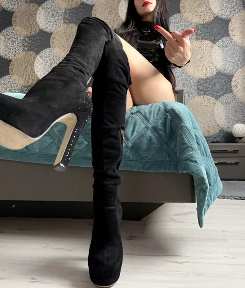 Kneel down and open that mouth and prepare your ass to be rip off. Start worshiping me and be my cumdump! [domme]