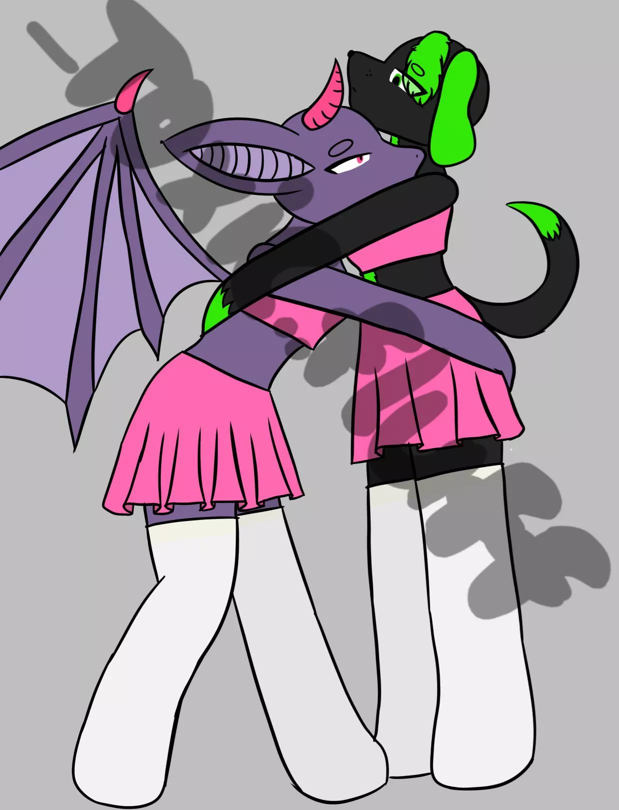 Me and my gf hugging <3