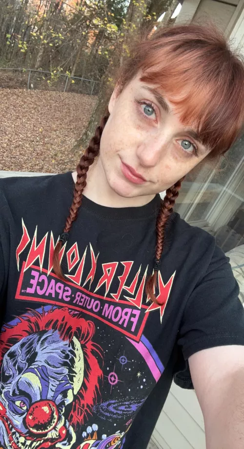 No makeup, just nerdy me