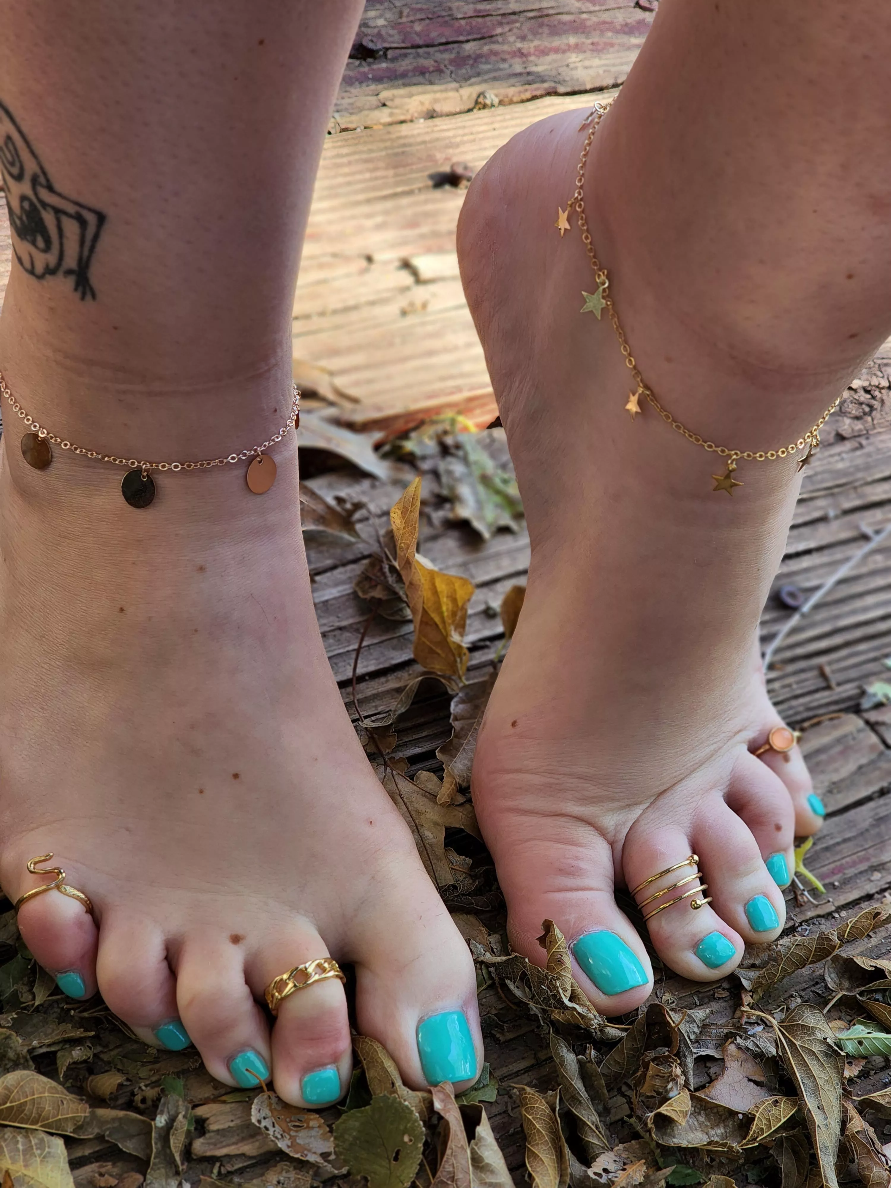 Playing in the leaves