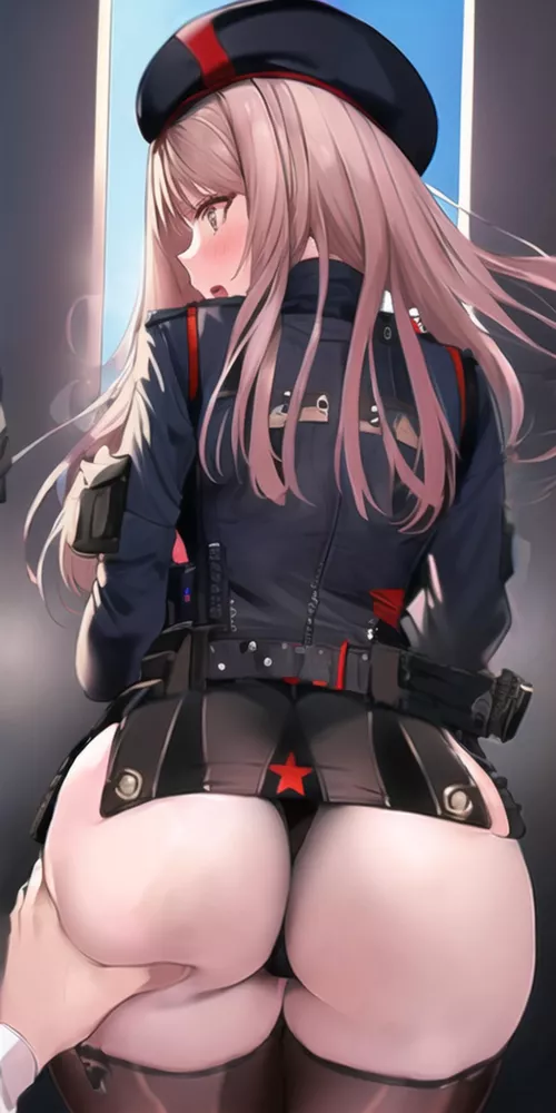 Pros of standing behind Rapi (NIKKE)