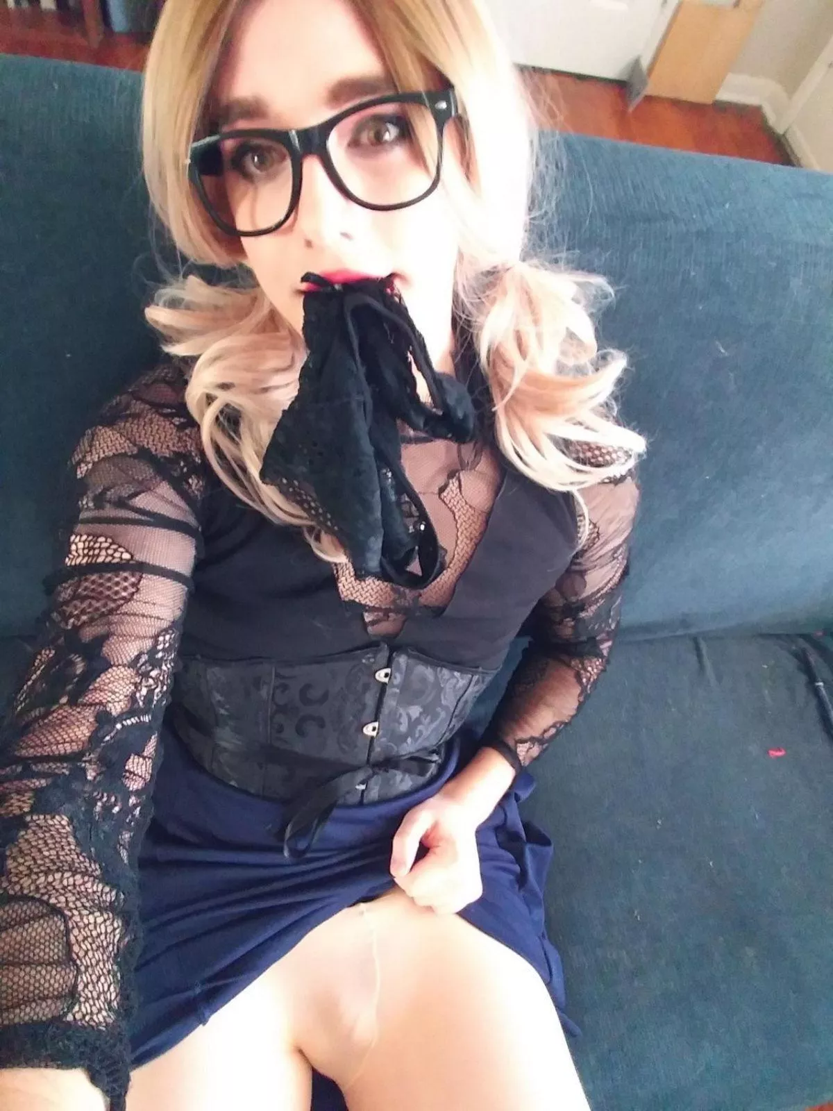 Ready to be a secretary, but only if you tie me under your desk!
