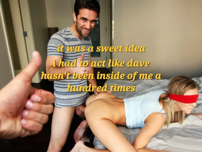She knew instantly when she felt his thick cock