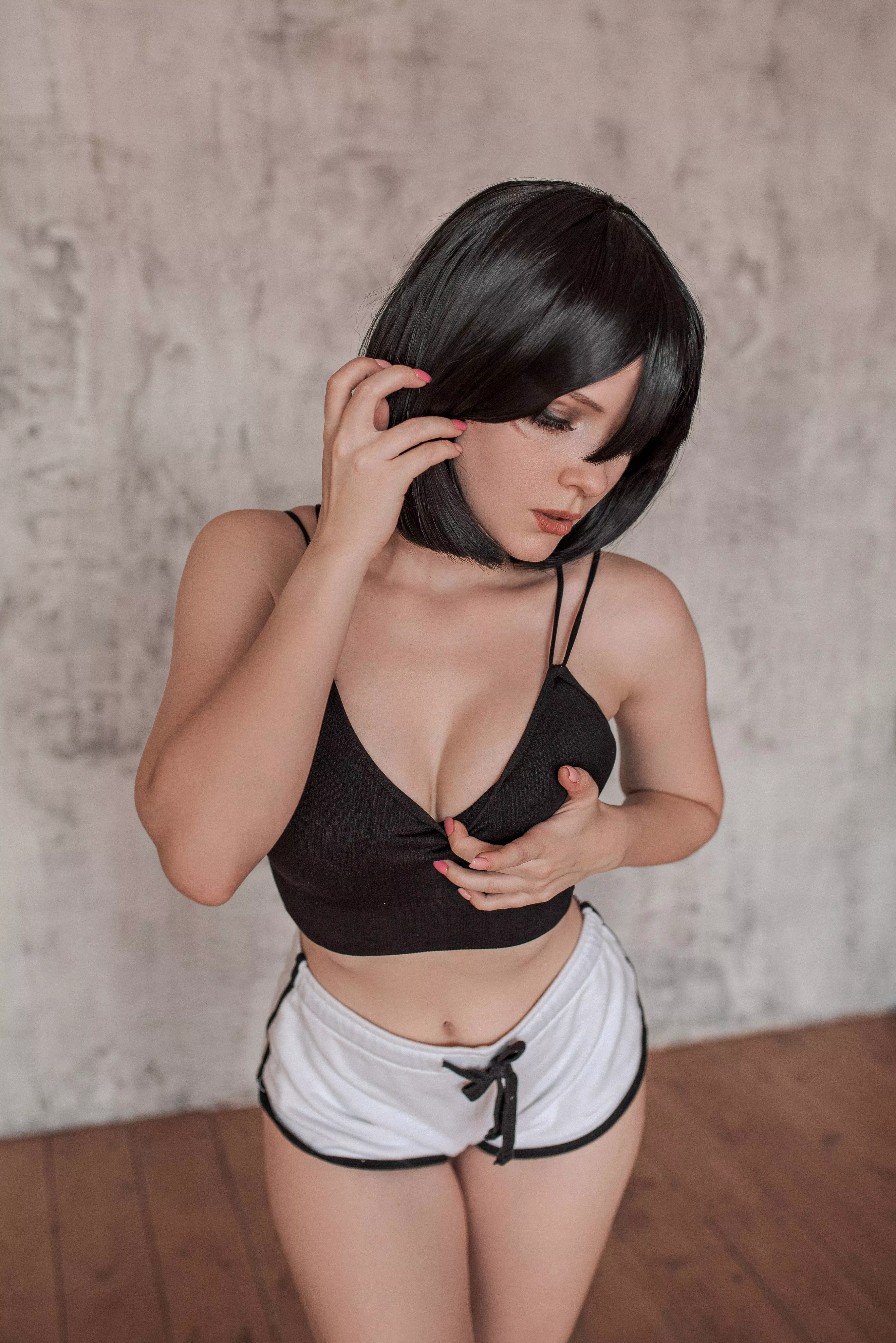 Sport outfit Mikasa cosplay by Evenink