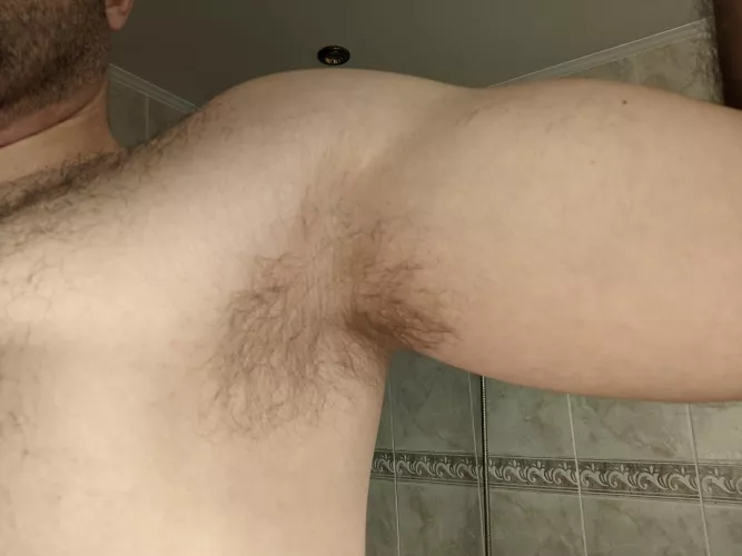 Sweaty from working out