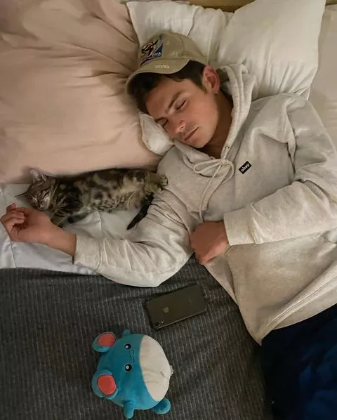 Taking a nap with my baby