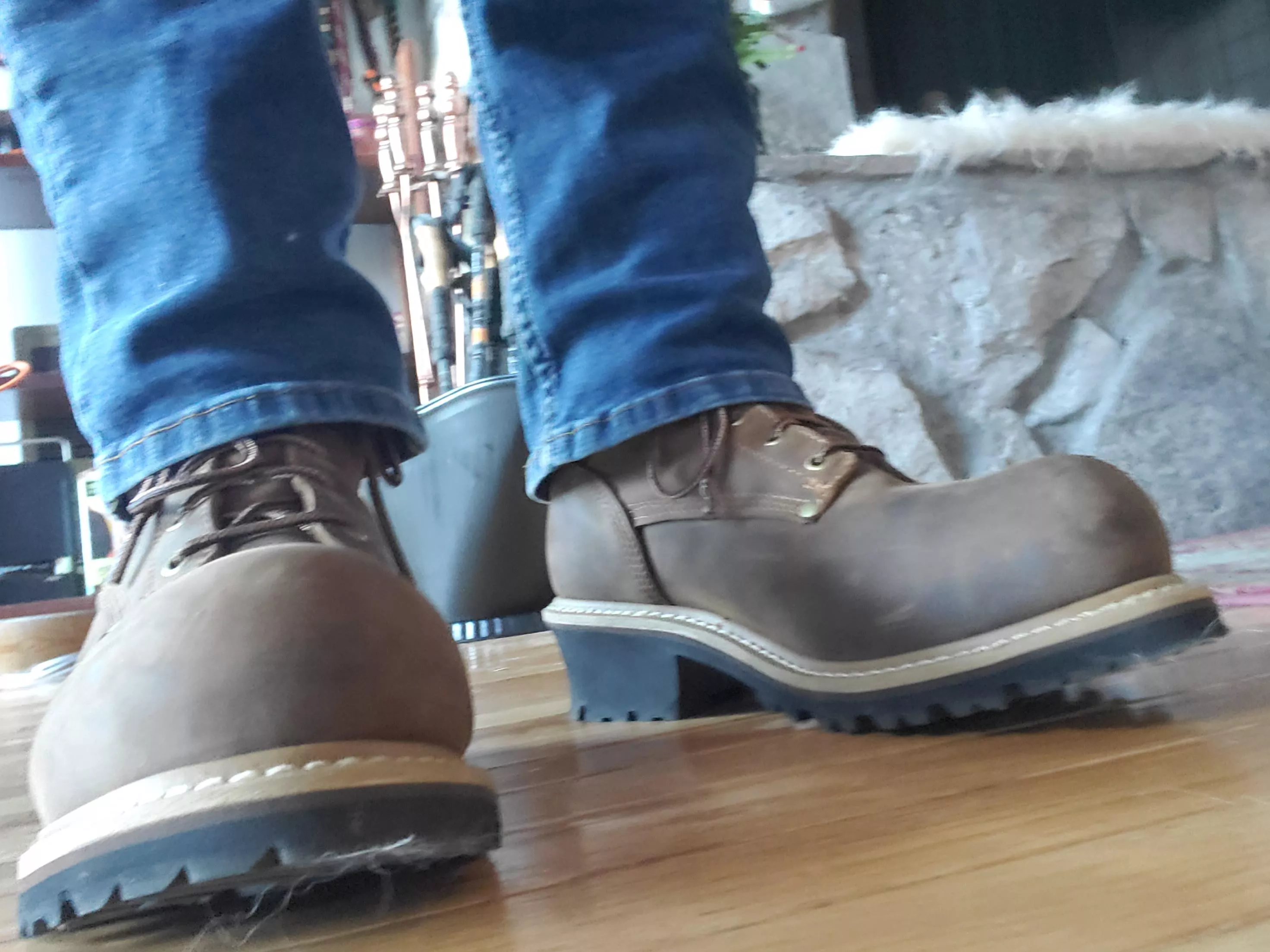 What product would you use on Carolina CA9853 Elm Loggers for everyday winter wear in the Appalachian Mountains?