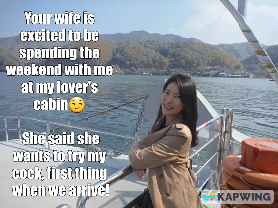 Wife spending a weekend with friend at his lover's cabin