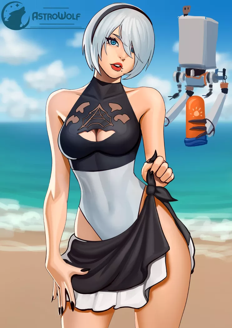 2B is ready for the beach (astrowolf)