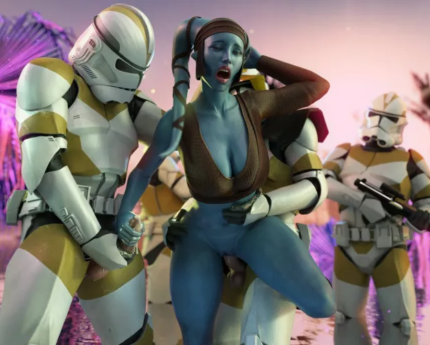 Aayla and her troops 2. By me [DrinkerofSkies]