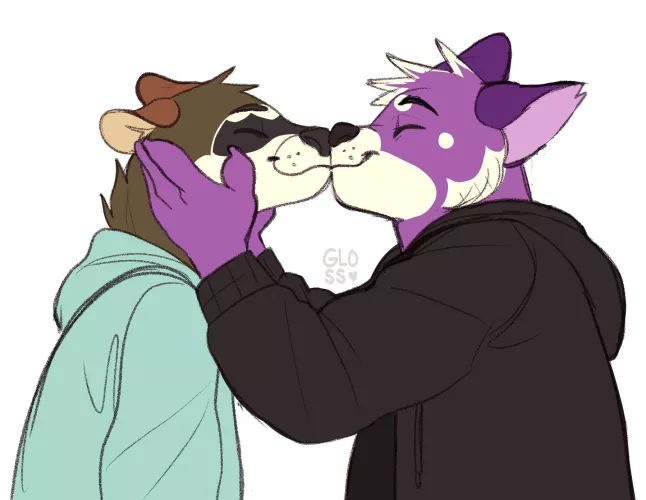 an absolute AMAZING piece of my boyfriend and I!! done by @glossomer on instagram!!