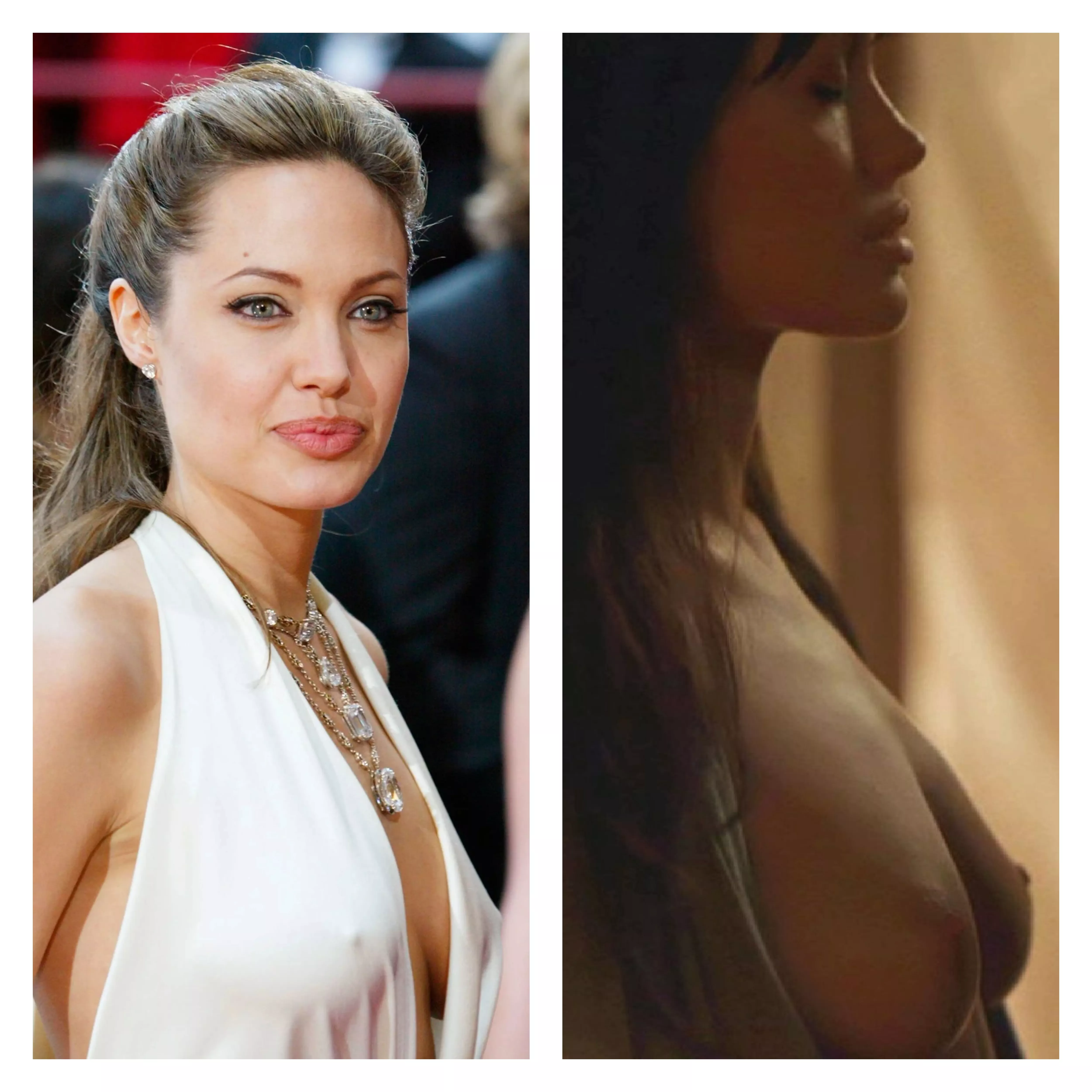 Angelina Jolie. Not sure if I prefer the pokies?