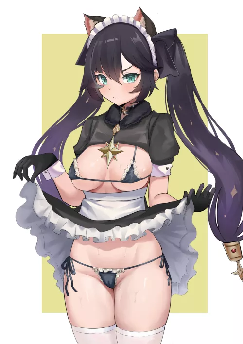 Bikini maid Mona [Genshin Impact]